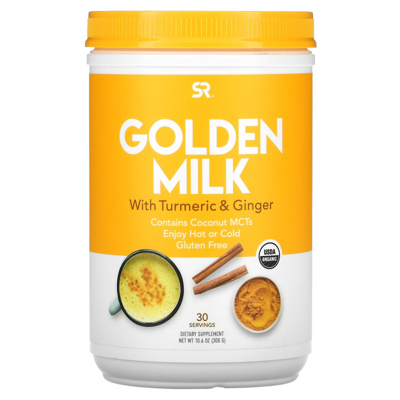 Sports Research, Golden Milk with Turmeric & Ginger, 10.6 oz (300 g)