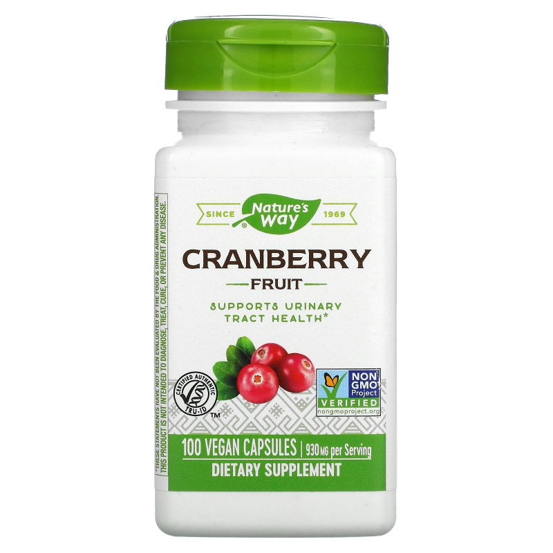 Nature's Way, Cranberry Fruit, 465 mg, 100 Vegetarian Capsules