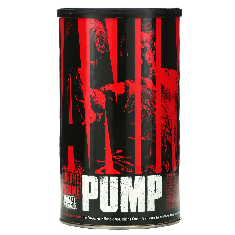 Universal Nutrition Animal Pump Добавка для увеличения объема мыш перед тренировкой 30 пакетиков