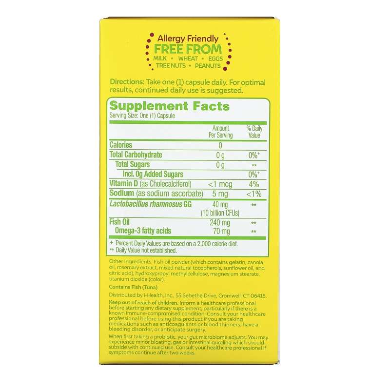 Culturelle, Probiotics, Pro-Well, 3-in-1 Complete, 30 Once Daily Capsules