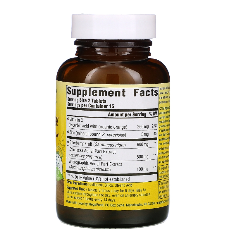 MegaFood, Acute Defense, 30 Tablets