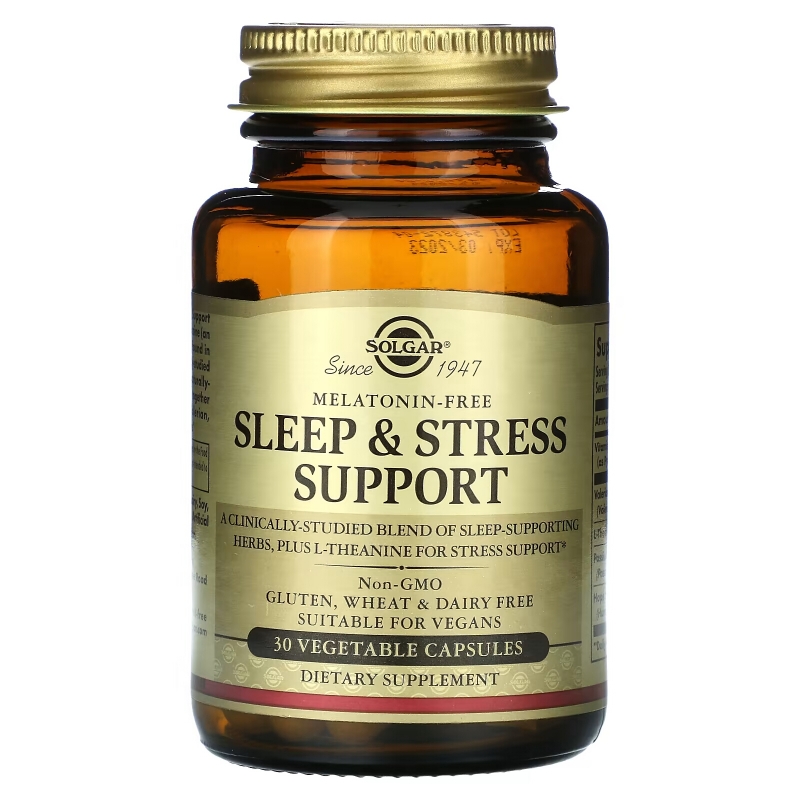 Solgar, Sleep & Stress Support, 30 Vegetable Capsules