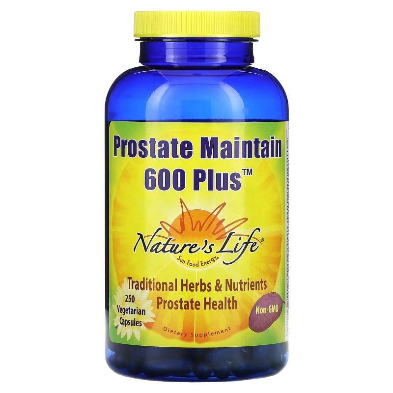 Nature's Life, Prostate Maintain 600 Plus, 250 Vegetarian Capsules