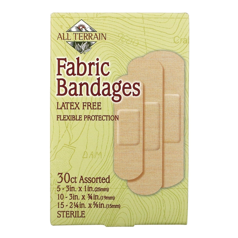 All Terrain Fabric Bandages Latex Free Assorted 30 Count