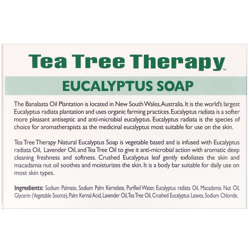 Tea Tree Therapy Эвкалиптовое мыло брусок 35 унции (992 г)