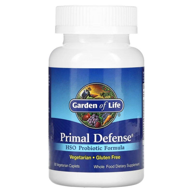 Garden of Life Primal Defense Формула содержащая пробиотик HSO 90 вегетарианских капсул