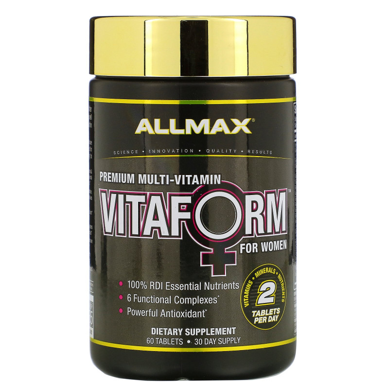 ALLMAX Nutrition, Vitaform, мультивитамин премиального качества для женщин, 60 таблеток