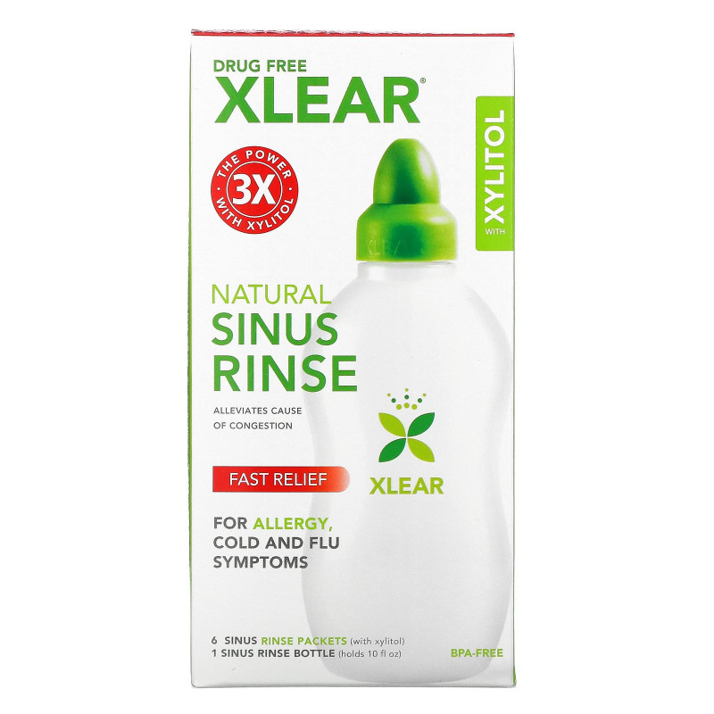 Xlear, Sinus Care Rinse with Xylitol, 3 Piece Set