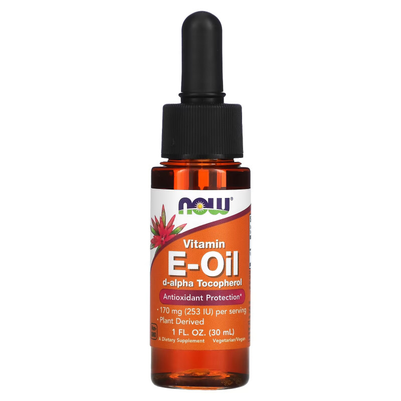 Now Foods, Натуральное E-масло, антиоксидантная защита, 1 жидкая унция (30 мл)