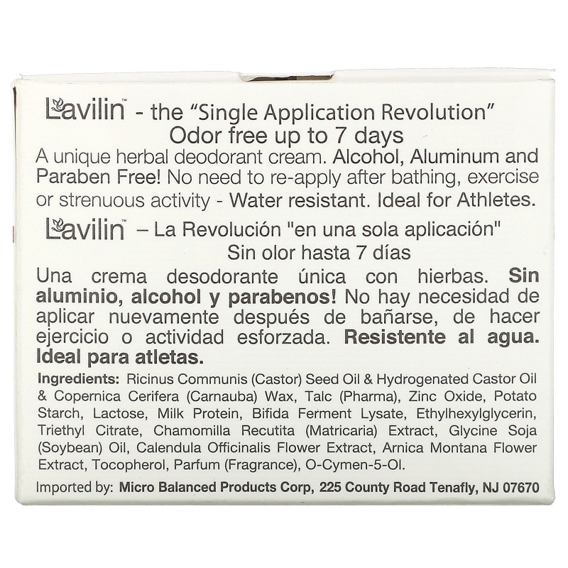 Lavilin Underarm Deodorant Cream 12.5 g