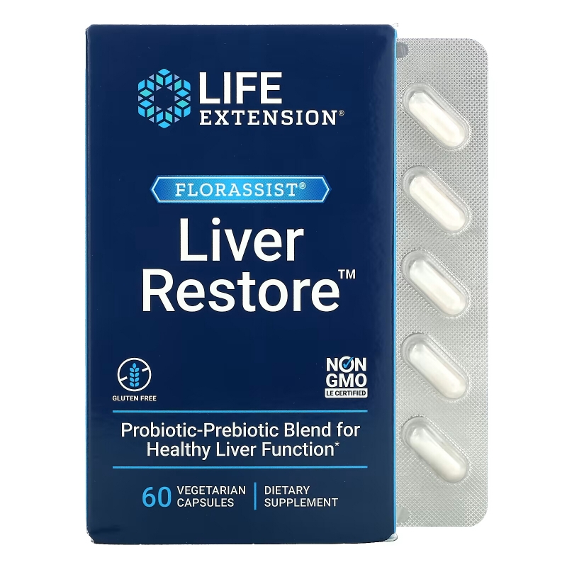 Life Extension, FLORASSIST Liver Restore, 60 Capsules