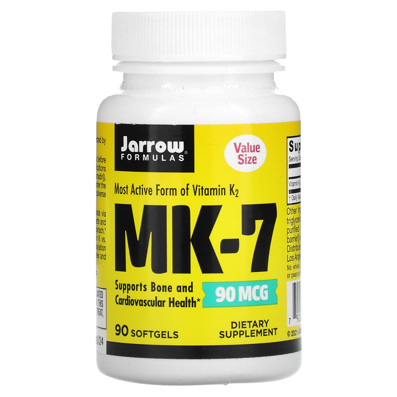 Jarrow Formulas, MK-7, 90 mcg, 90 Softgels