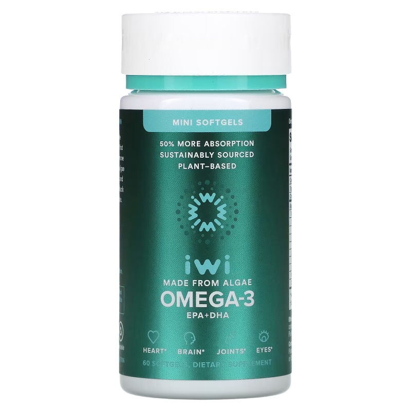 iWi, Omega-3 Mini EPA + DHA, 60 Softgels