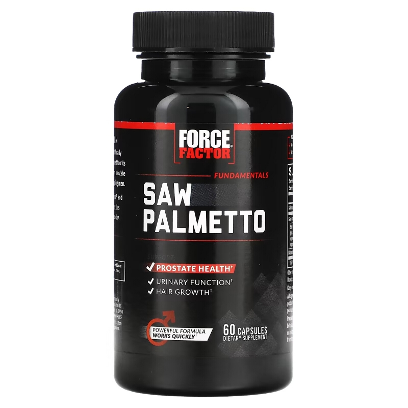 Force Factor, Fundamentals, Saw Palmetto, 60 Capsules