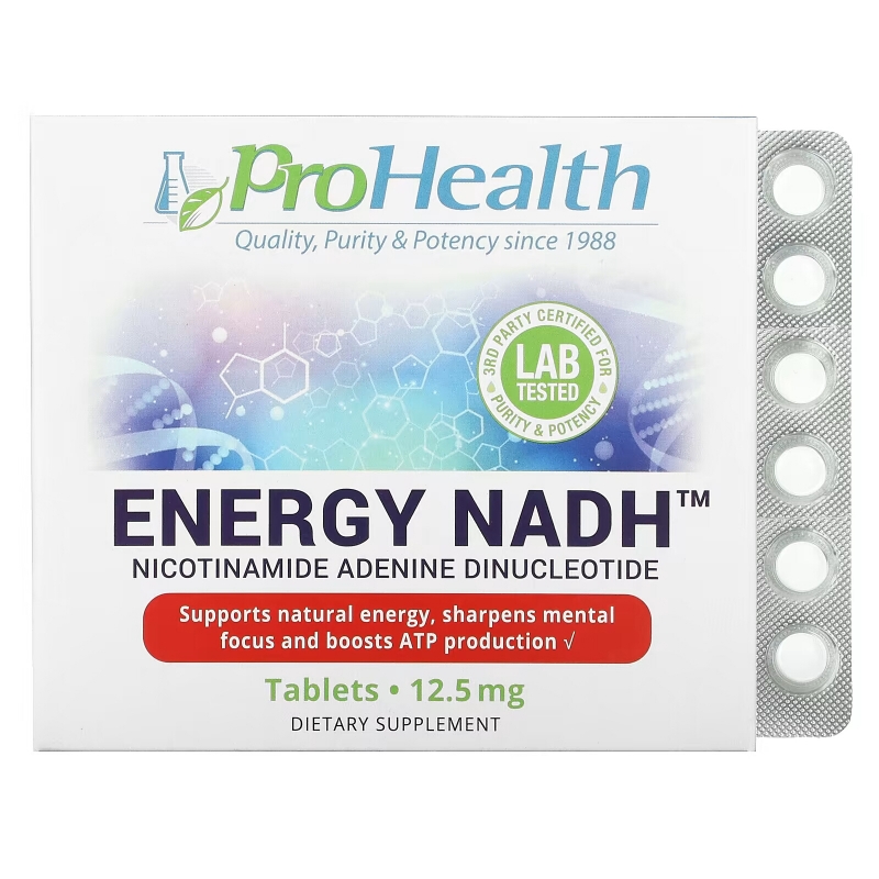 ProHealth Longevity, Energy NADH, 12.5 mg, 90 Tablets