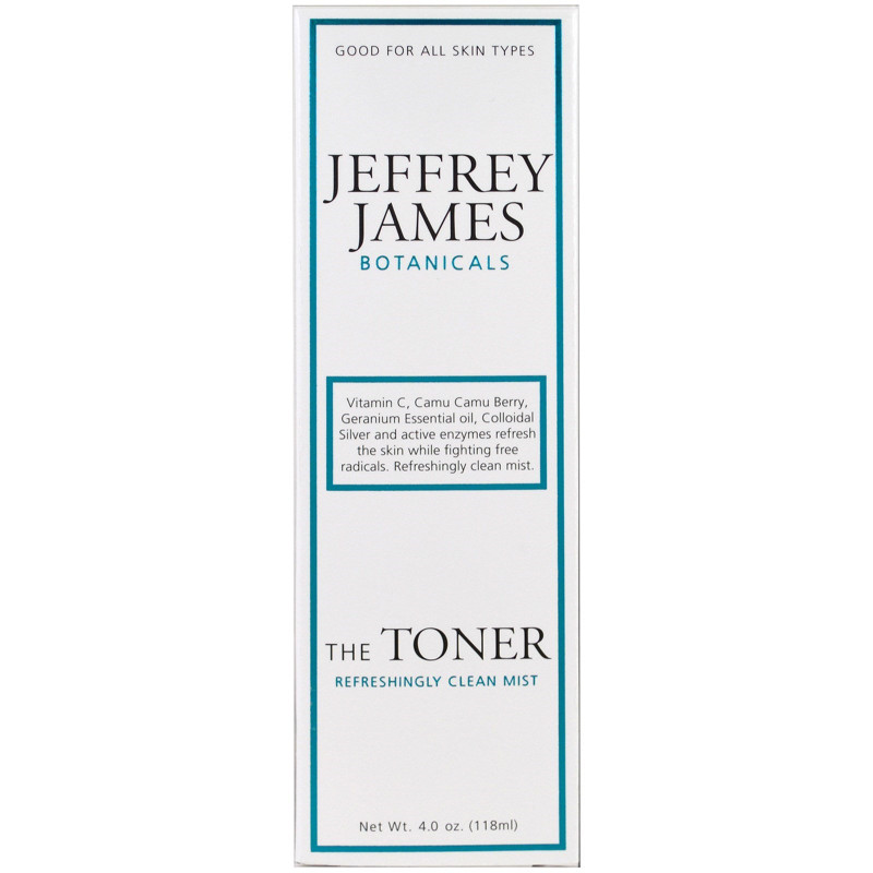 Jeffrey James Botanicals, Тоник, освежающий чистящий аэрозоль, 4 унции (118 мл)