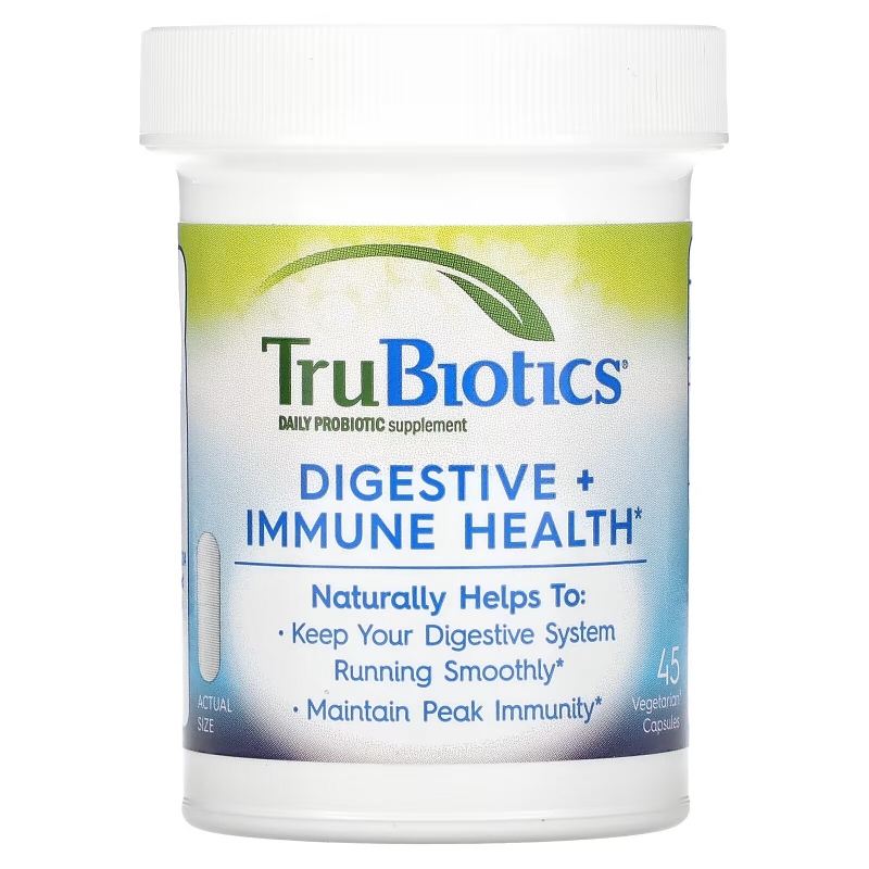 TruBiotics, Digestive + Immune Health, 45 Vegetarian Capsules