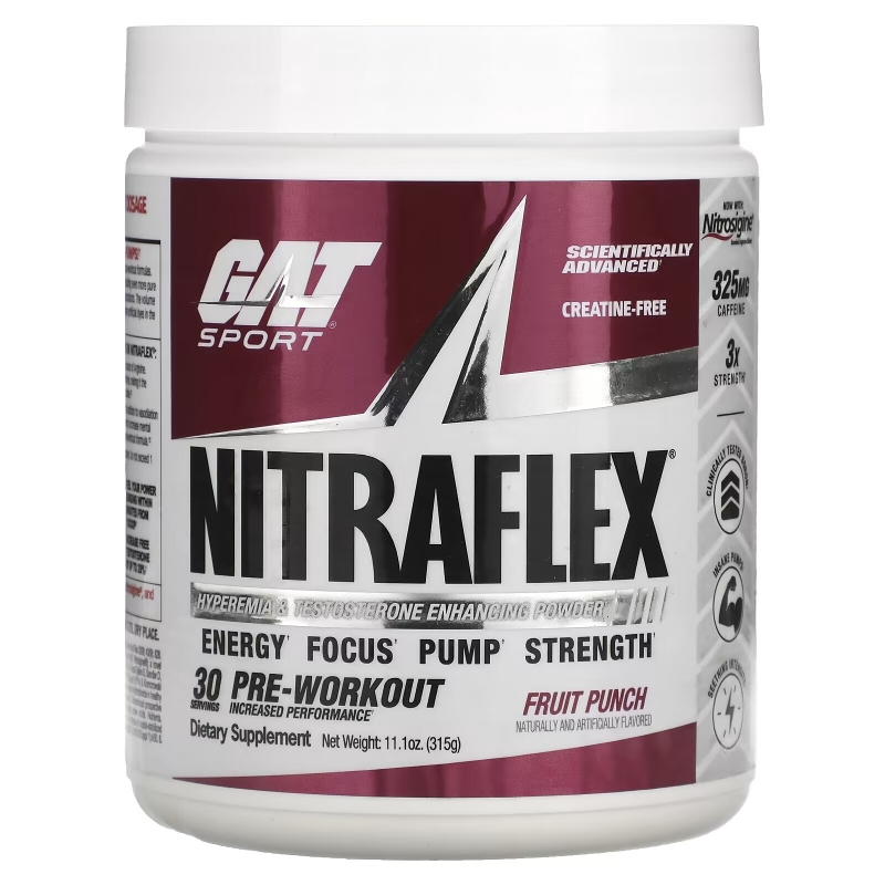 GAT Nitraflex Фруктовый Пунш 10.6 унции (300 г)