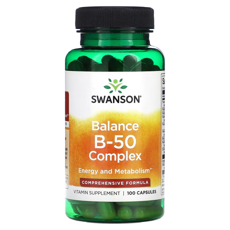 Swanson, Balance B-50 Complex, 100 Capsules