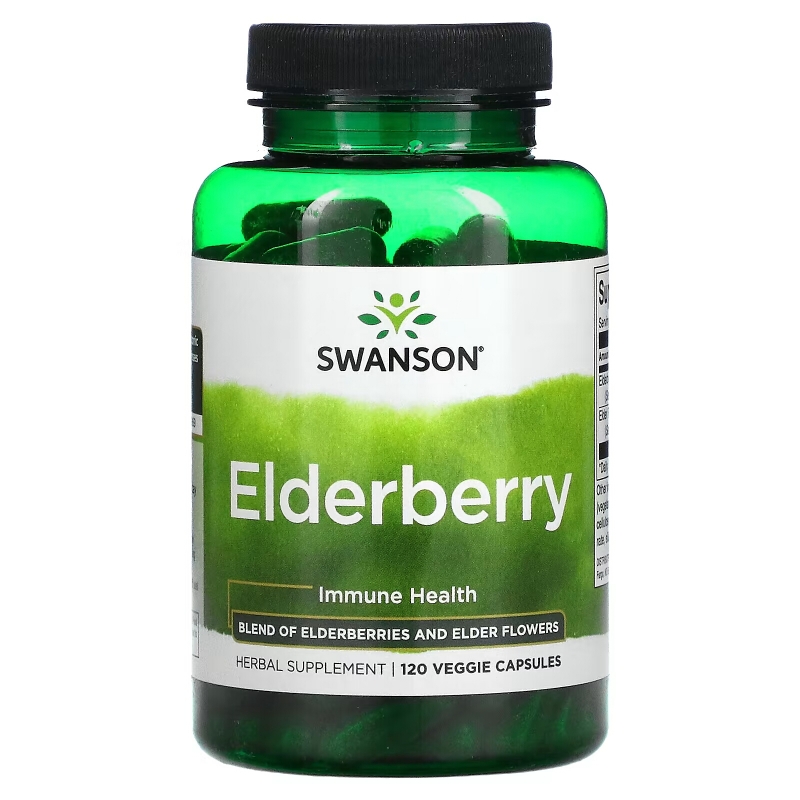 Swanson, Elderberry, Immune Health, 120 Veggies Capsules