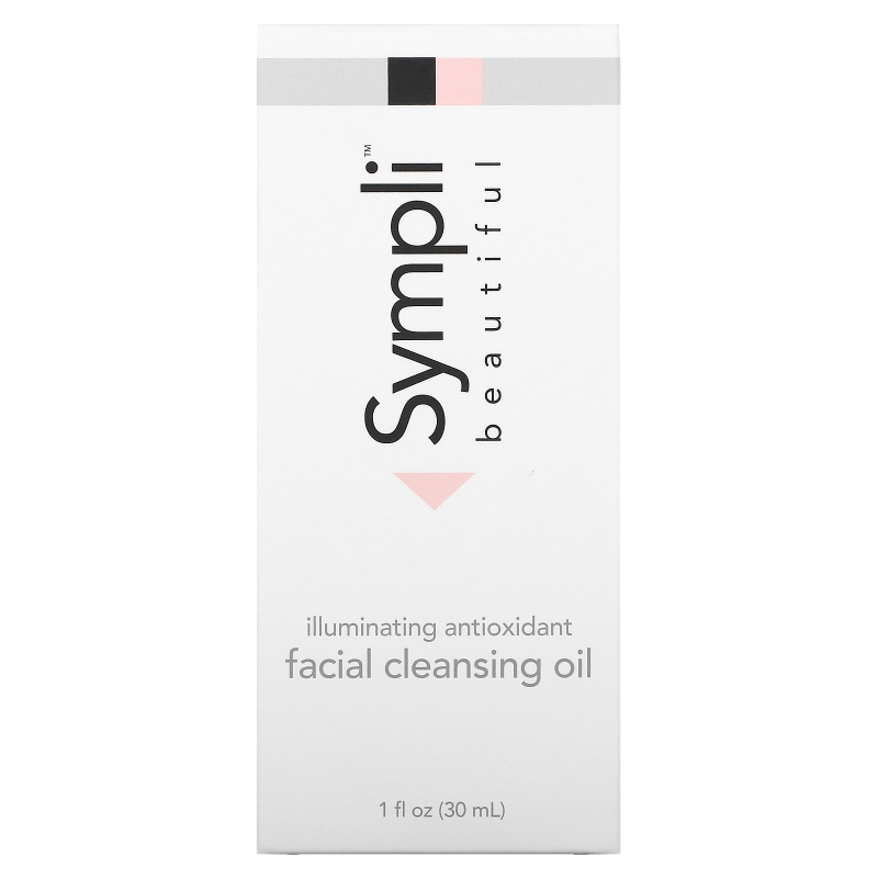 Sympli Beautiful, Illuminating Antioxidant Facial Cleansing Oil, 1 fl oz (30 ml)