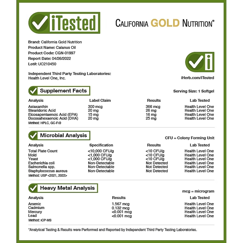 California Gold Nutrition, Calanus Oil, 500 mg, 90 Fish Gelatin Softgels